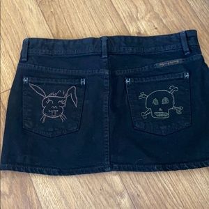 Citizens of Humanity Black Denim Skirt